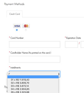 Forma de Recebimento